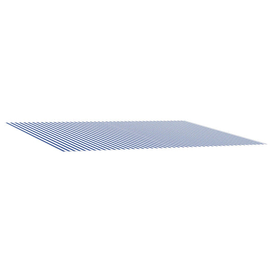 Awning Replacement Fabric Blue and White 350 x 250 cm Polyester Awning Replacement Fabric Blue and White 350 x 250 cm Polyester