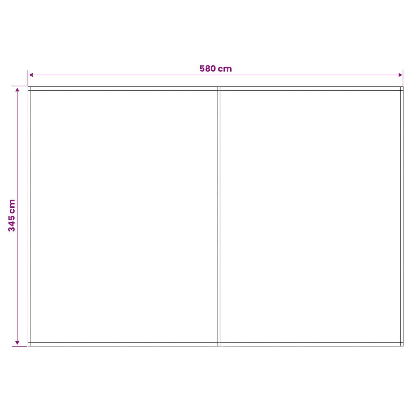 Awning Replacement Fabric White 600 x 350 cm Polyester