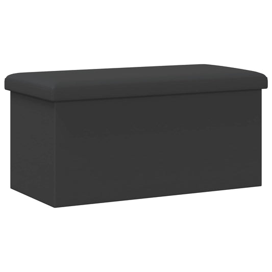 Foldable Storage Bench Grey 180 kg 80 L 77 x 38 x 38 cm PVC Foldable Storage Bench Grey 180 kg 80 L 77 x 38 x 38 cm PVC