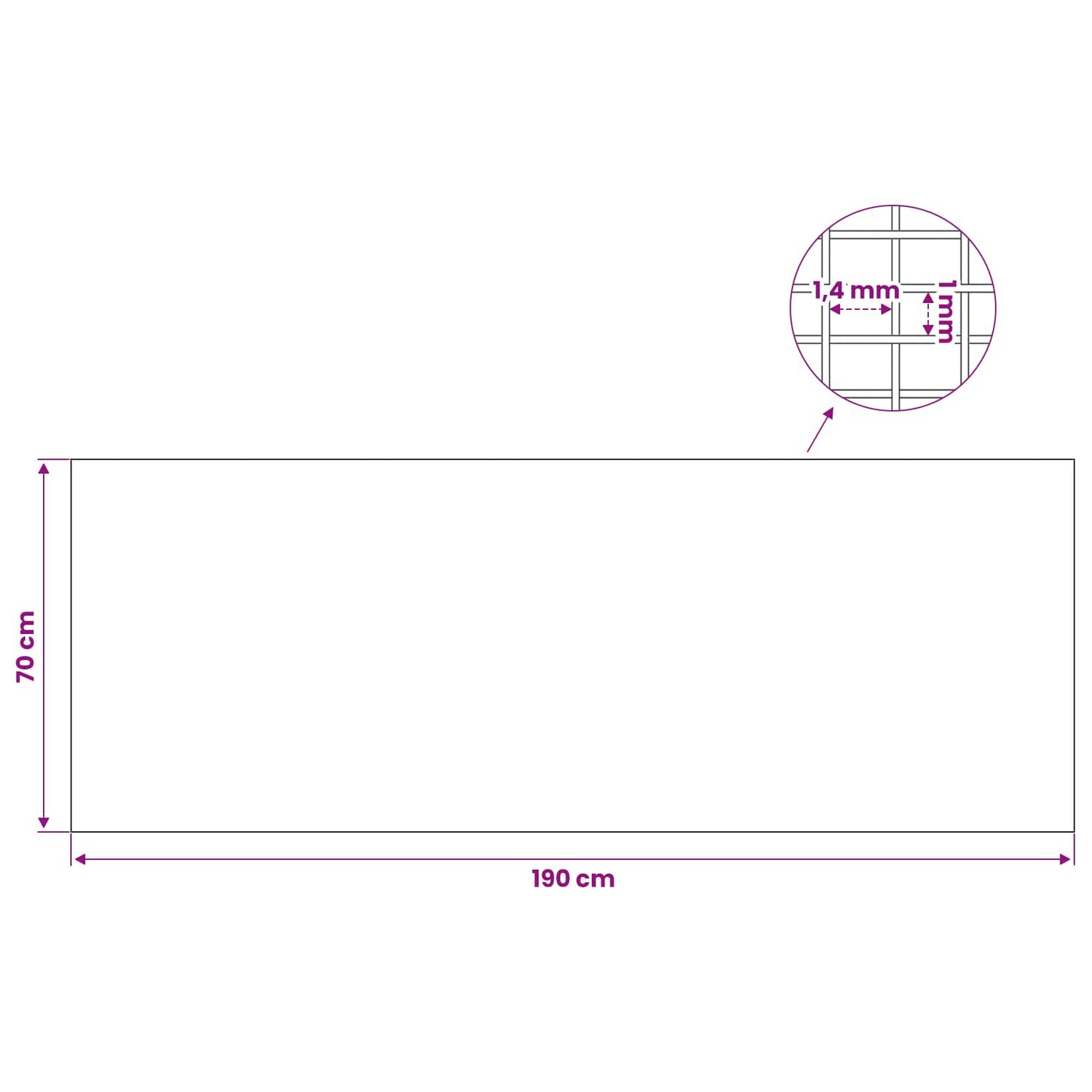 Light Shaft Cover with Clips 5 pcs 70 x 190 cm Fiberglass Grey