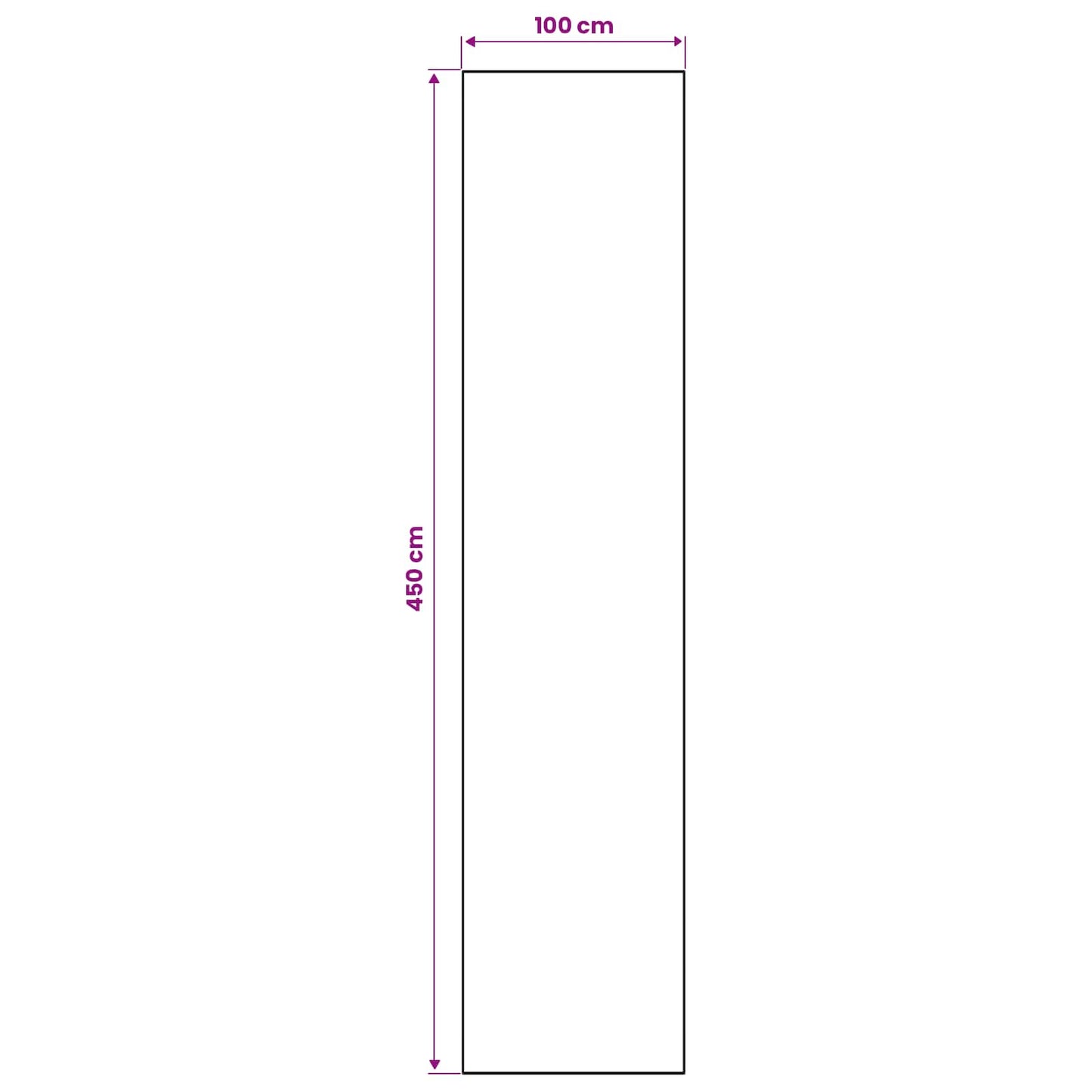 Rug Runner ORIZ 1150 gsm Grey and Black