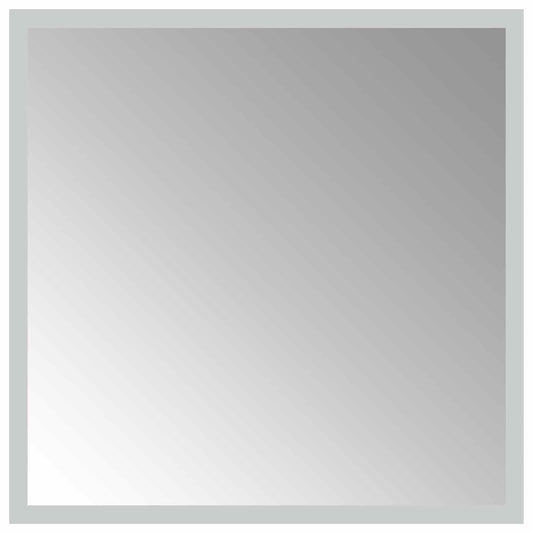 LED Bathroom Mirror Transparent 40 x 40 cm Tempered Glass LED Bathroom Mirror Transparent 40 x 40 cm Tempered Glass
