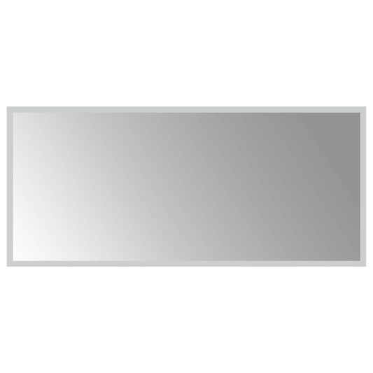 LED Bathroom Mirror Transparent 90 x 40 cm Tempered Glass LED Bathroom Mirror Transparent 90 x 40 cm Tempered Glass