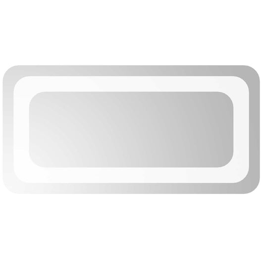 LED Bathroom Mirror Transparent 40 x 20 cm Tempered Glass LED Bathroom Mirror Transparent 40 x 20 cm Tempered Glass