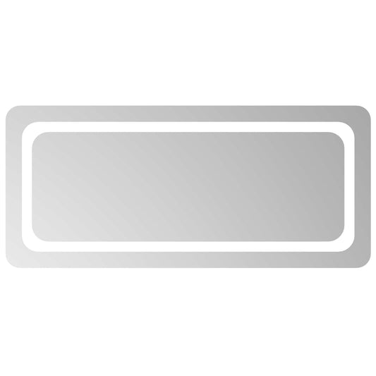 LED Bathroom Mirror Transparent 90 x 40 cm Tempered Glass LED Bathroom Mirror Transparent 90 x 40 cm Tempered Glass