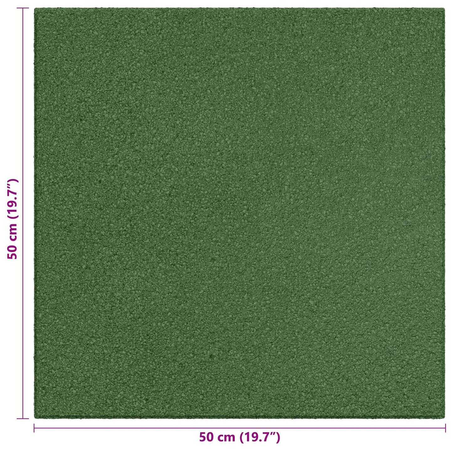 Fall Protection Tiles 24 pcs Green 50 x 50 cm Rubber