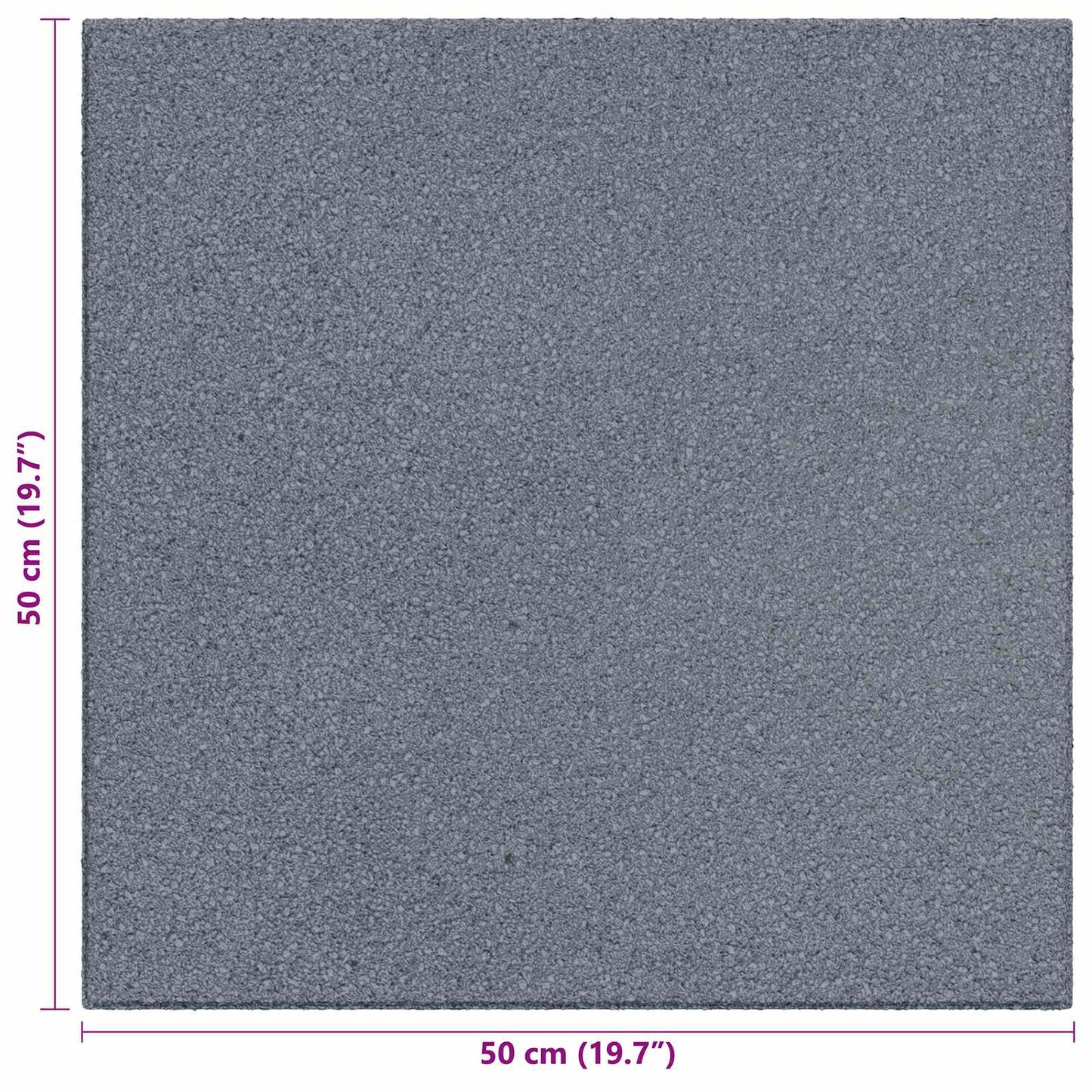 Fall Protection Tiles 18 pcs Grey 50 x 50 cm Rubber