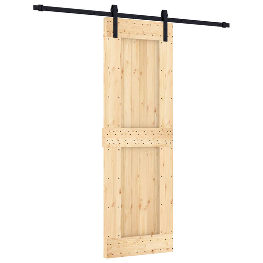Sliding Door 70 x 210 cm Solid Pine Wood (Untreated) Sliding Door 70 x 210 cm Solid Pine Wood (Untreated)