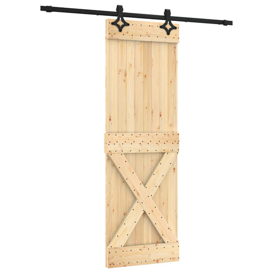 Sliding Door 70 x 210 cm Solid Pine Wood (Untreated) Sliding Door 70 x 210 cm Solid Pine Wood (Untreated)