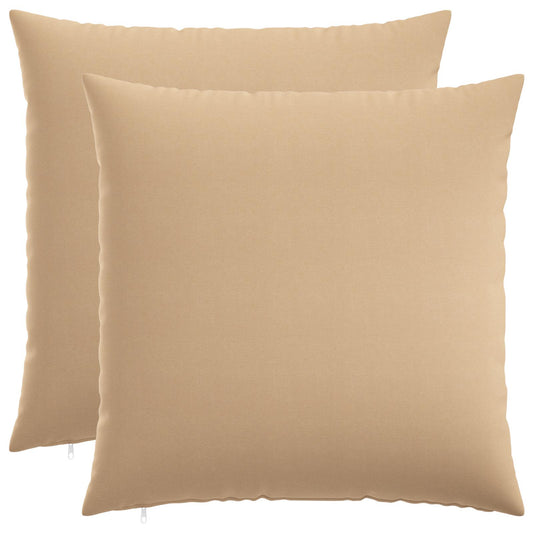 Cushion with Pillow HEERLEN 2 pcs Cream Fabric Cushion with Pillow HEERLEN 2 pcs Cream Fabric