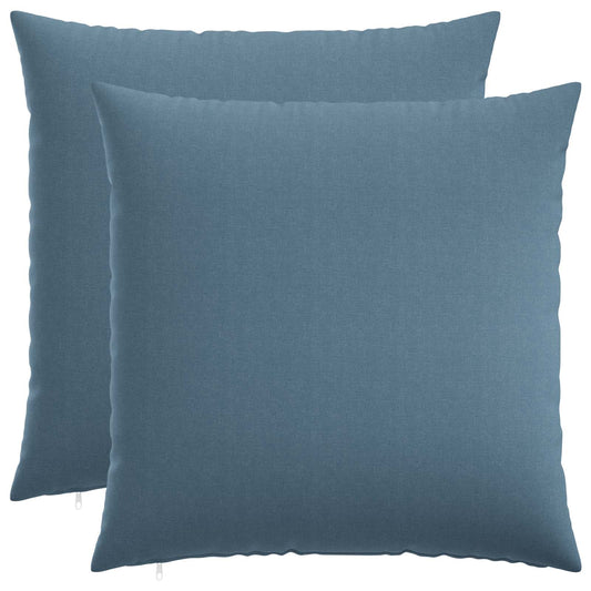 Cushion with Pillow HEERLEN 2 pcs Jeans Blue Fabric Cushion with Pillow HEERLEN 2 pcs Jeans Blue Fabric
