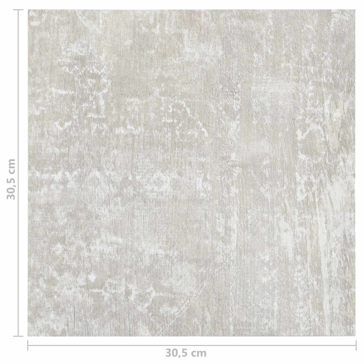 Flooring Planks White and Wood 5.11 m² 55 pcs PVC