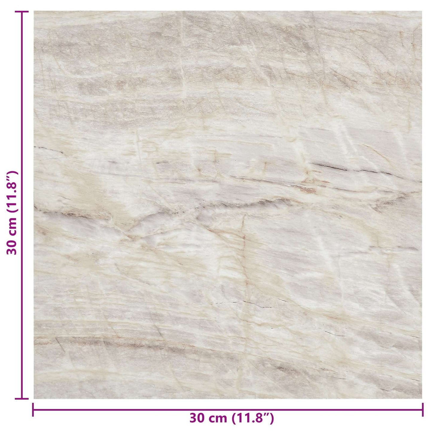 Self-adhesive Flooring Planks Beige 30.5 x 30.5 cm 20 pcs PVC