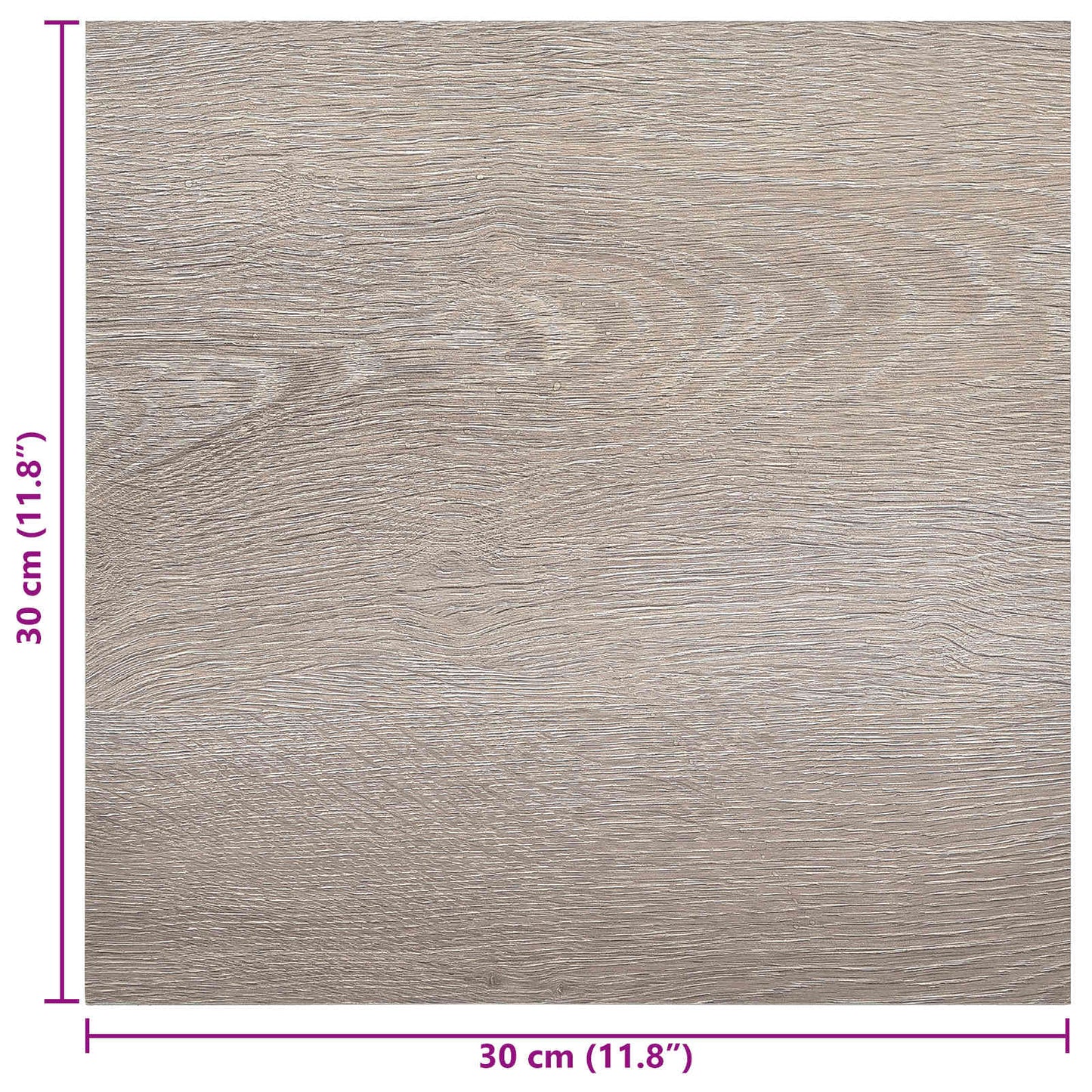 Self-adhesive Flooring Planks 30.5 x 30.5 cm 20 pcs PVC Taupe