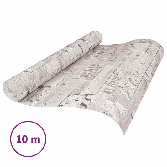 3D Stone Wallpaper Cream 10 x 0.53 m Non-Woven Fabric 3D Stone Wallpaper Cream 10 x 0.53 m Non-Woven Fabric