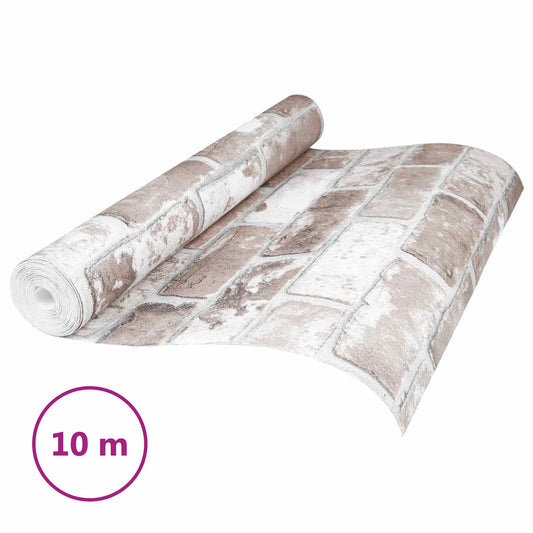 3D Solid Wallpaper Striped Brick 10 x 0.53 m Non-Woven Fabric 3D Solid Wallpaper Striped Brick 10 x 0.53 m Non-Woven Fabric