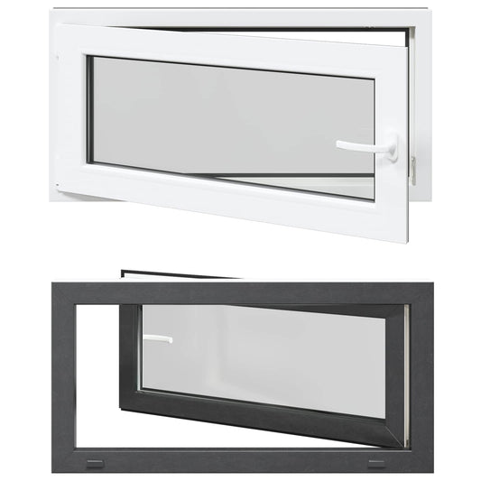Tilt & Turn Basement Window RISOR 100 x 50 cm PVC and Glass Tilt & Turn Basement Window RISOR 100 x 50 cm PVC and Glass