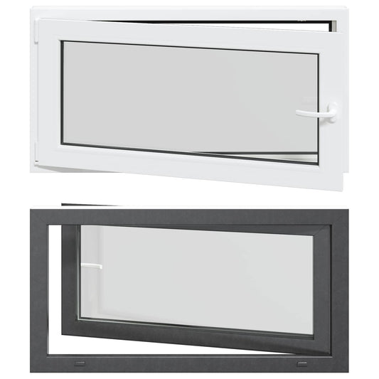 Tilt & Turn Basement Window RISOR 110 x 60 cm PVC and Glass Tilt & Turn Basement Window RISOR 110 x 60 cm PVC and Glass