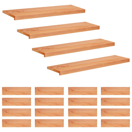 Stair Treads 20 pcs 90 x 25 x 2 cm Varnish Solid Beech Wood Stair Treads 20 pcs 90 x 25 x 2 cm Varnish Solid Beech Wood