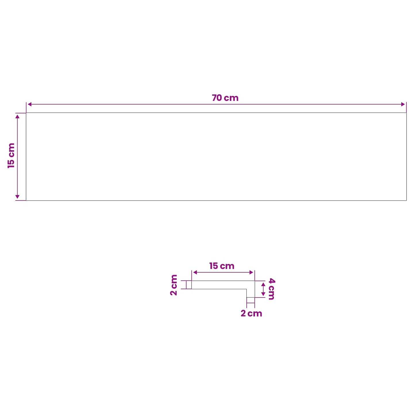 Window Sills 2 pcs Natural 70 x 15 x 2 cm Solid Beech Wood