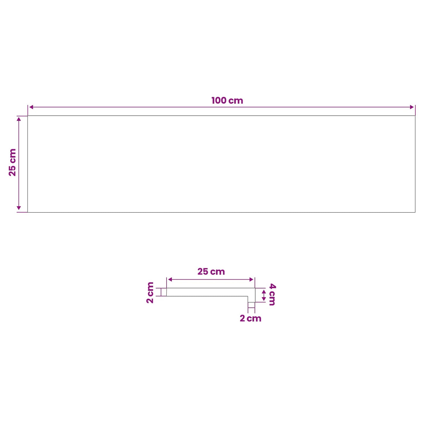 Window Sills 2 pcs Natural 100 x 25 x 2 cm Solid Beech Wood