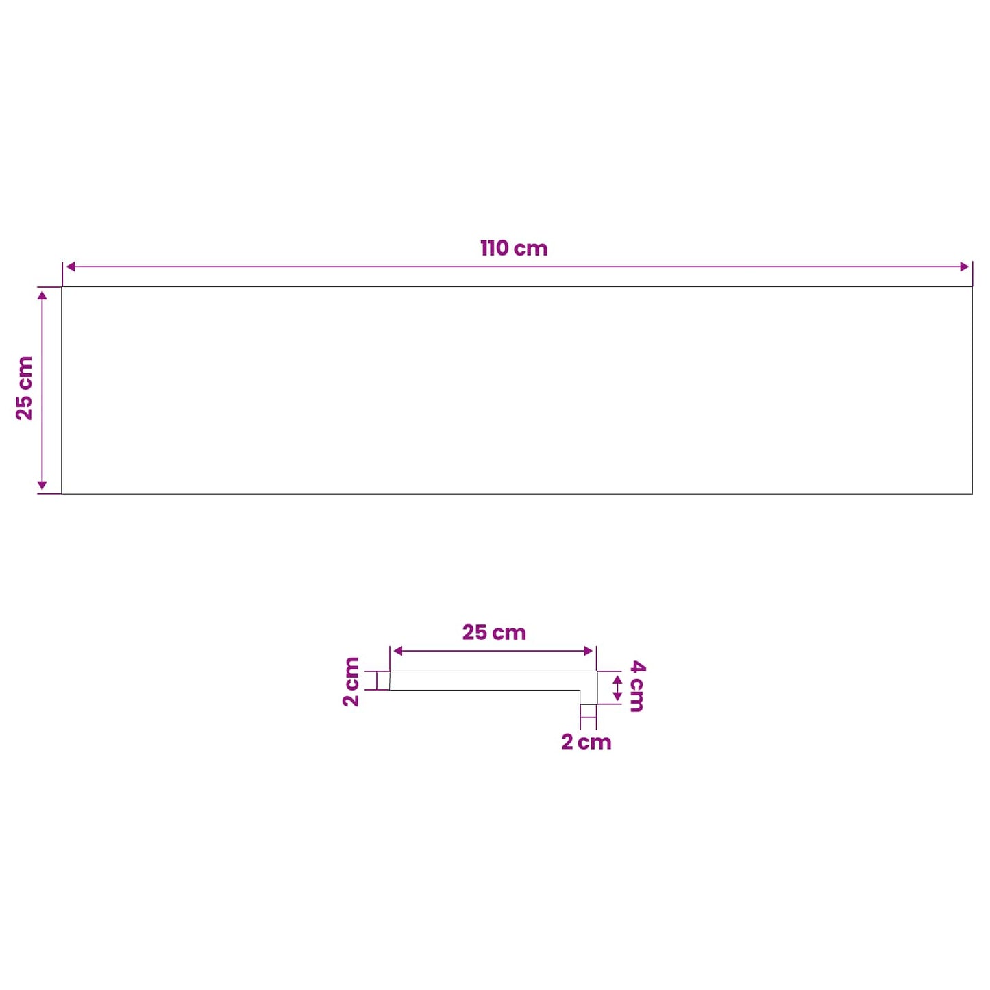 Window Sills 2 pcs Natural 110 x 25 x 2 cm Solid Beech Wood