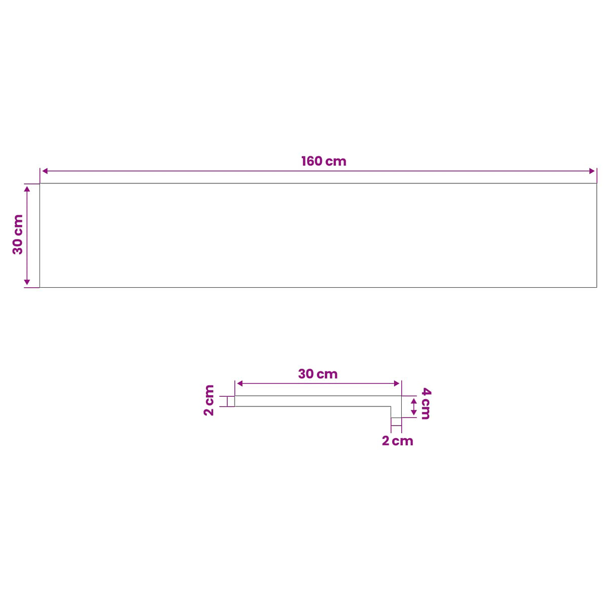 Window Sills 2 pcs Black 160 x 30 x 2 cm Solid Beech Wood