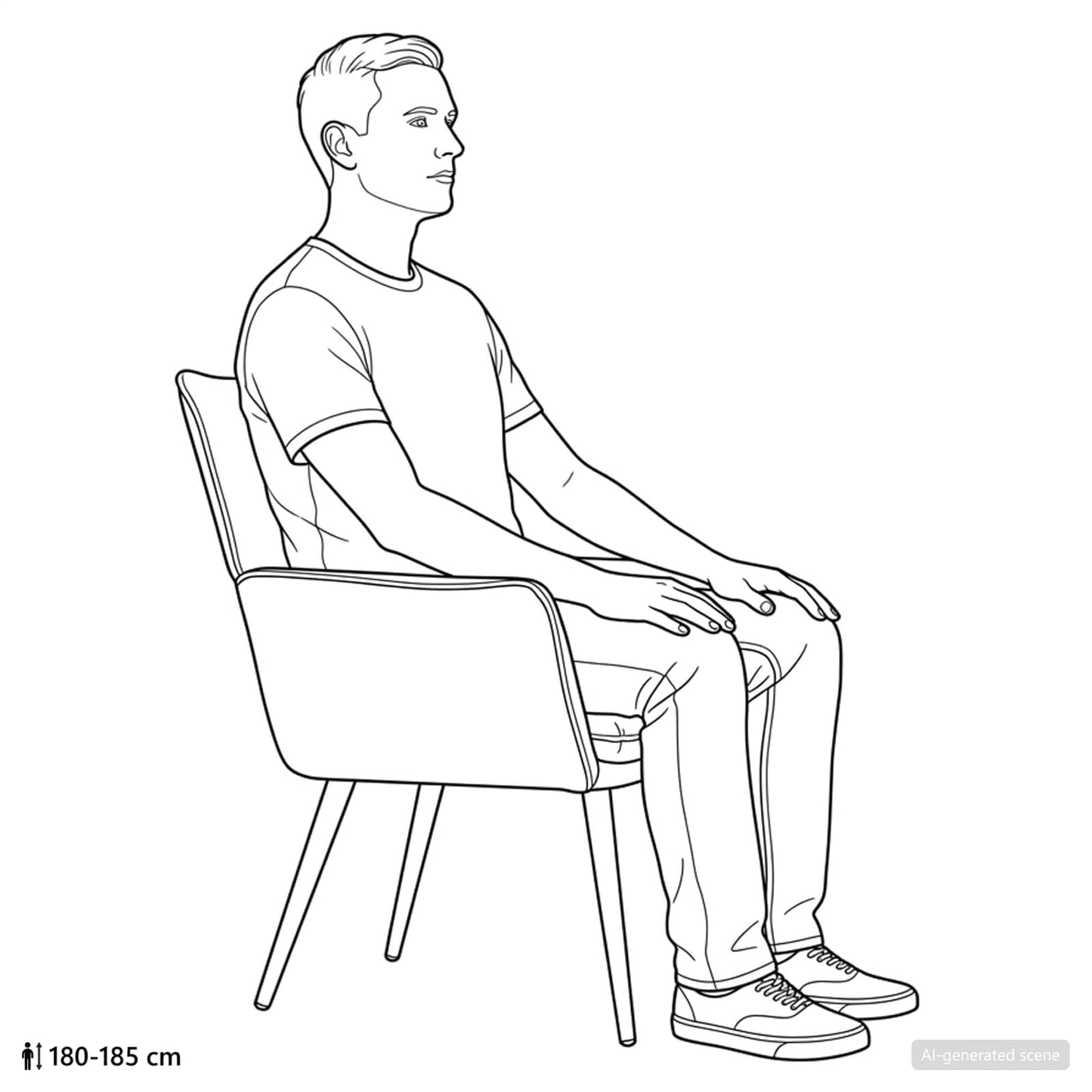 Armchair Dark Grey Fabric
