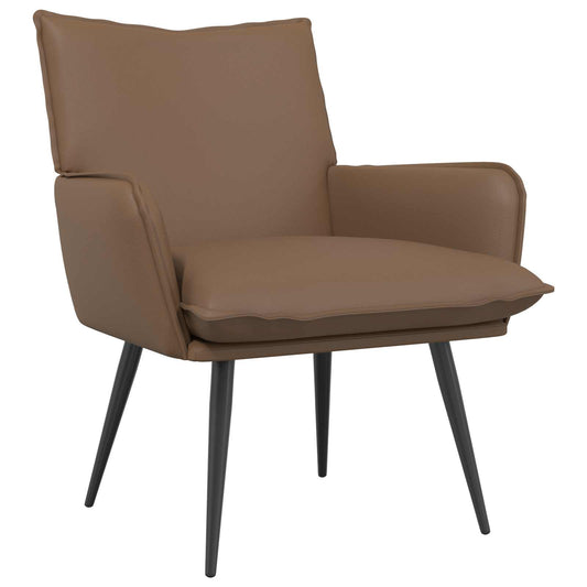 Armchair Cappuccino Faux Leather Armchair Cappuccino Faux Leather