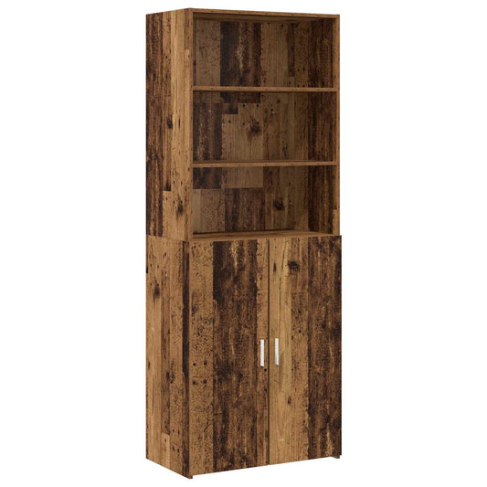 Highboard Old Wood 70 x 42.5 x 185 cm Engineered Wood Highboard Old Wood 70 x 42.5 x 185 cm Engineered Wood