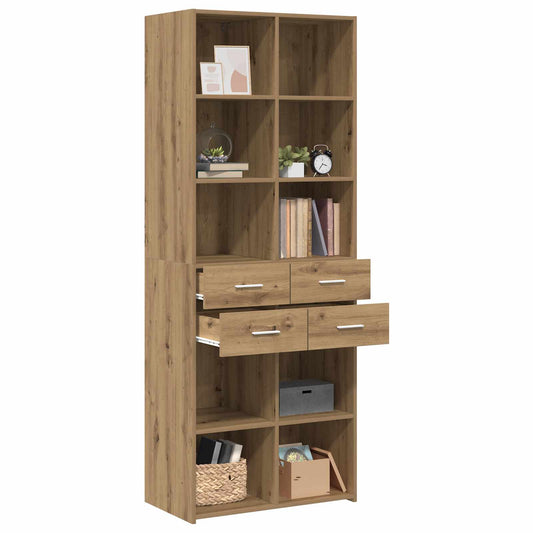 Bookcase Artisan oak 30 x 42.4 x 185.2 cm Bookcase Artisan oak 30 x 42.4 x 185.2 cm