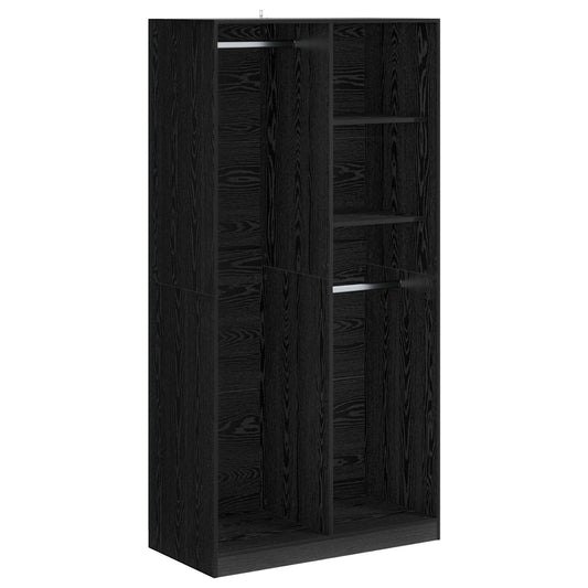 Wardrobe Black oak 100 x 50 x 200 cm Engineered Wood Wardrobe Black oak 100 x 50 x 200 cm Engineered Wood
