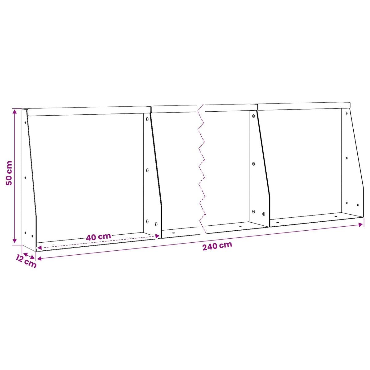 Retaining Wall 6 pcs 40 x 12 x 50 cm Steel Olive Green