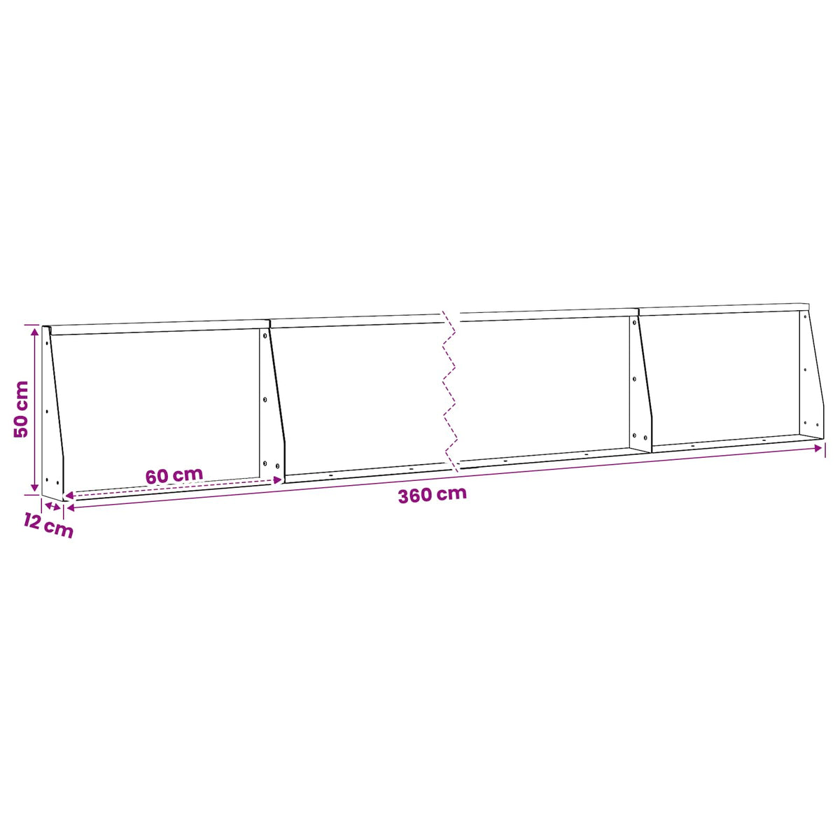Retaining Wall 6 pcs 60 x 12 x 50 cm Stainless Steel Silver