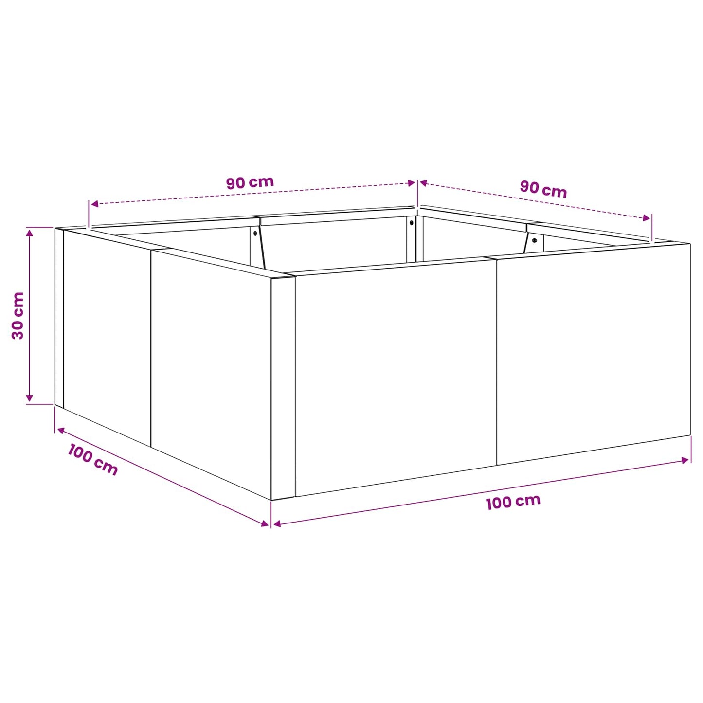 Retaining Wall 4 pcs 100 x 100 x 30 cm Steel Olive Green