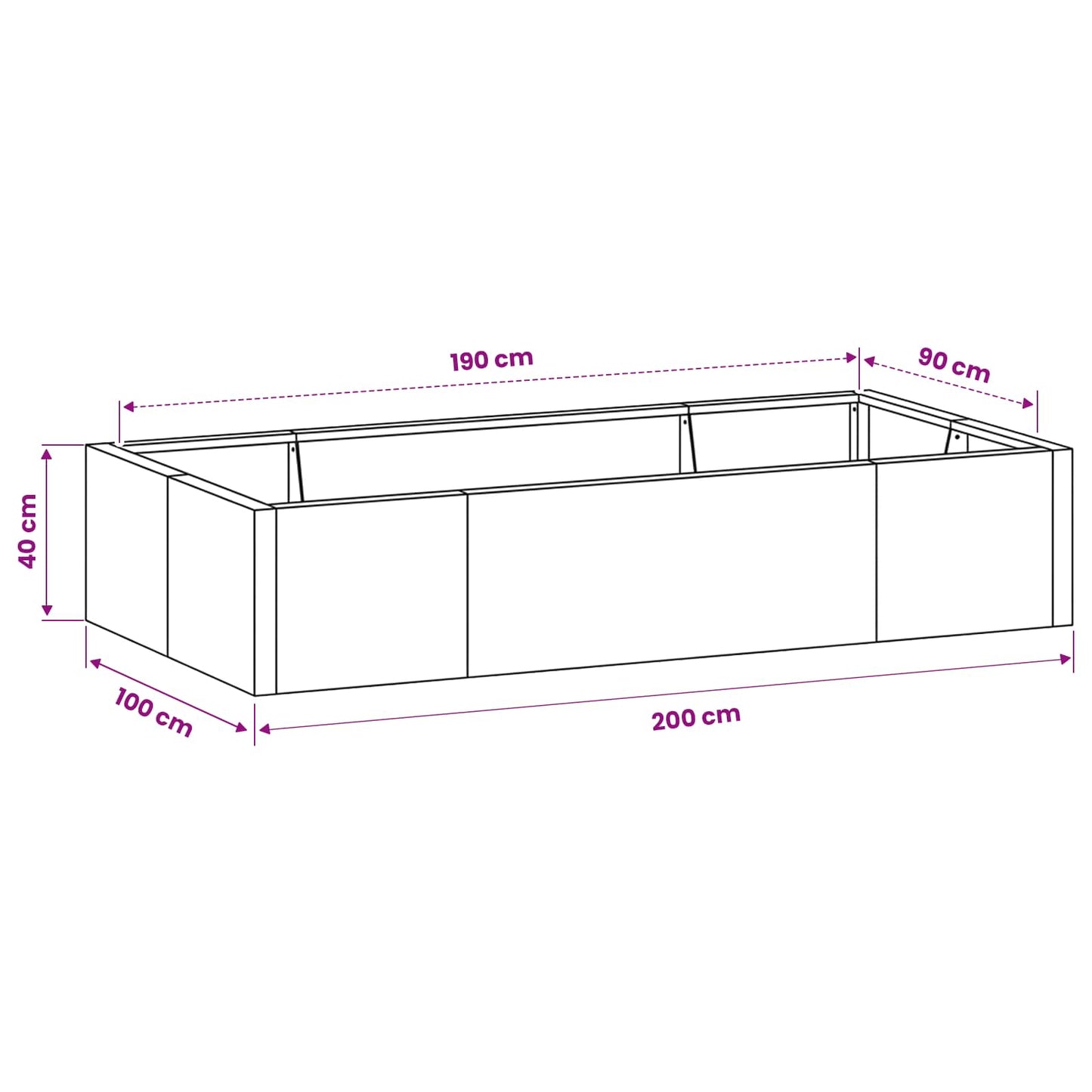 Retaining Wall 6 pcs 200 x 100 x 40 cm Weathering Steel Rusty