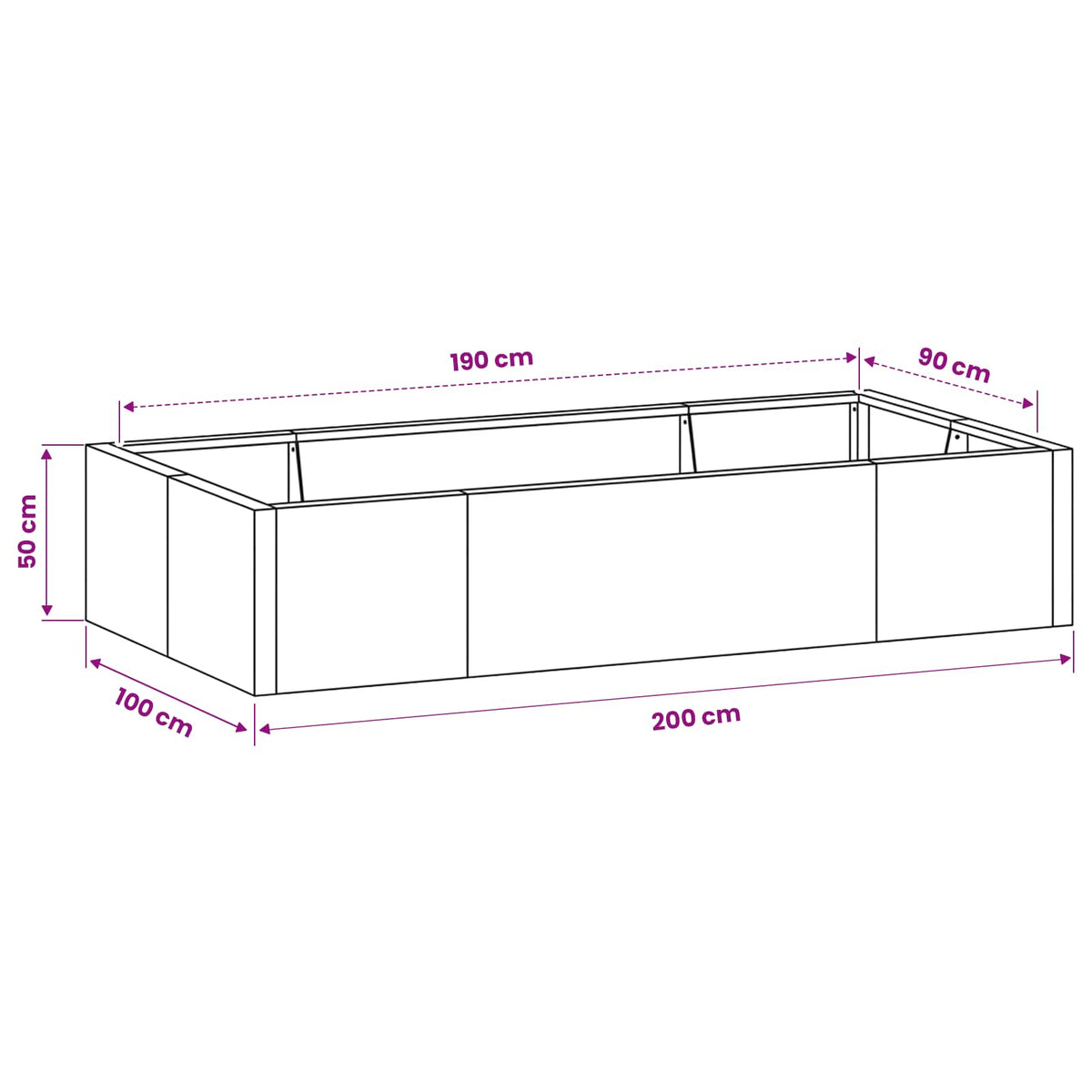 Retaining Wall 6 pcs 200 x 100 x 50 cm Steel Olive Green