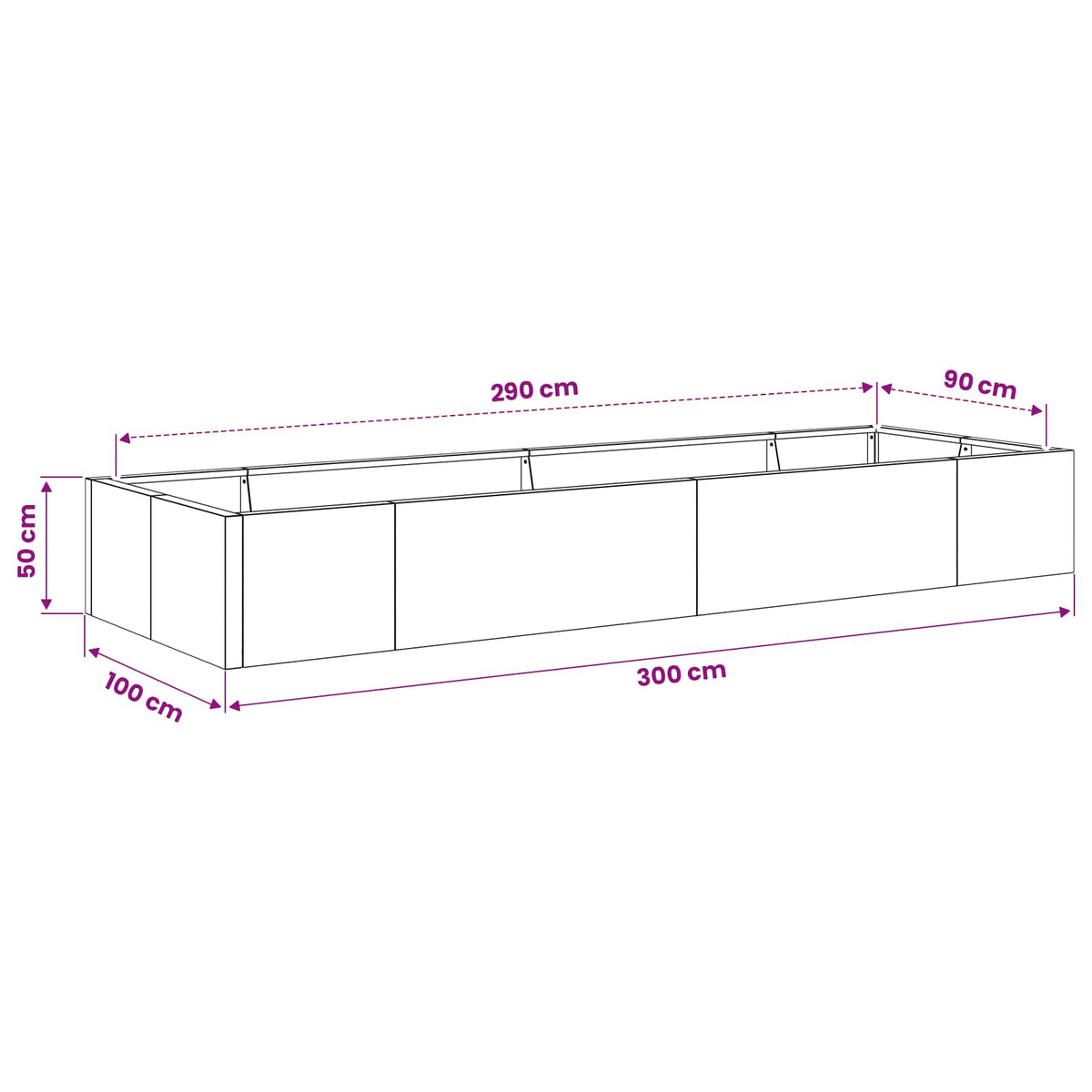 Retaining Wall 8 pcs 300 x 100 x 50 cm Steel Black
