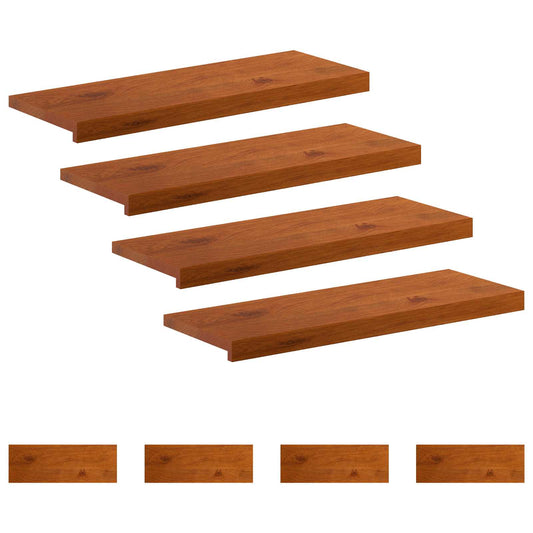 Stair Tread 8 pcs 80 x 25 x 2 cm Brown Solid Oak Wood Stair Tread 8 pcs 80 x 25 x 2 cm Brown Solid Oak Wood