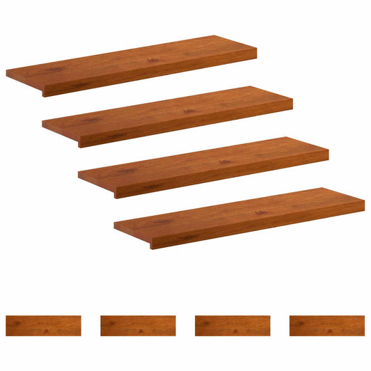 Stair Tread 8 pcs 90 x 25 x 2 cm Brown Solid Oak Wood Stair Tread 8 pcs 90 x 25 x 2 cm Brown Solid Oak Wood