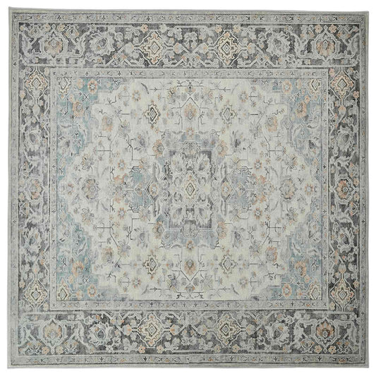 Rug ORIZ Cream 240 x 240 cm 100% Polyester Rug ORIZ Cream 240 x 240 cm 100% Polyester