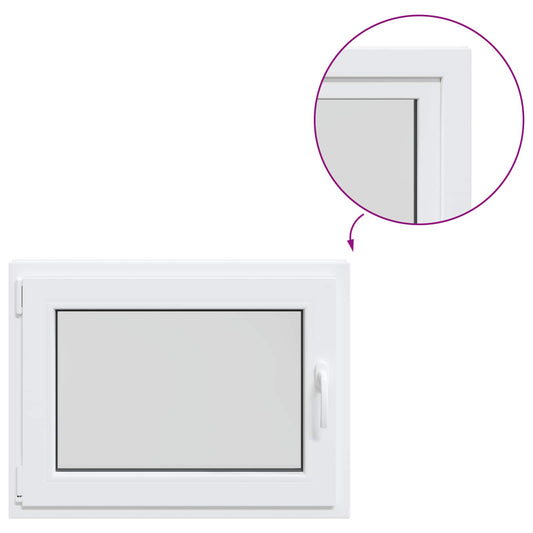 Basement Window Internal Colour White RISOR 80 x 55 cm Basement Window Internal Colour White RISOR 80 x 55 cm