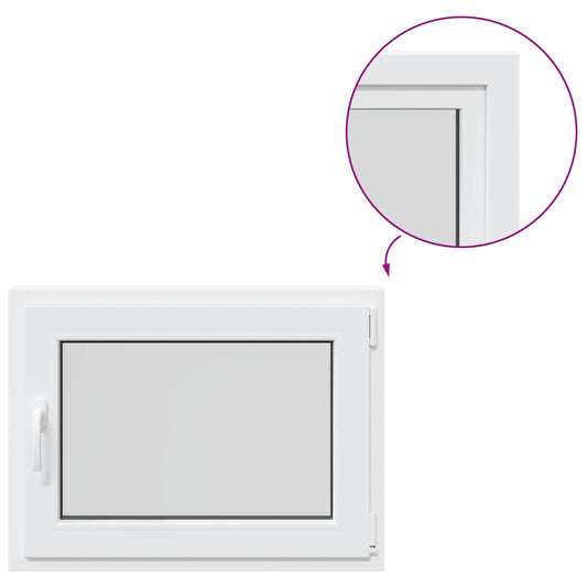 Basement Window Internal Colour White RISOR 85 x 55 cm Basement Window Internal Colour White RISOR 85 x 55 cm