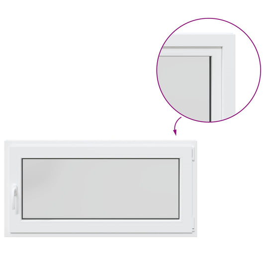 Basement Window Internal Colour White RISOR 120 x 55 cm Basement Window Internal Colour White RISOR 120 x 55 cm
