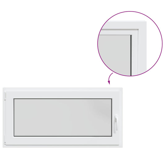 Basement Window Internal Colour White RISOR 120 x 55 cm Basement Window Internal Colour White RISOR 120 x 55 cm