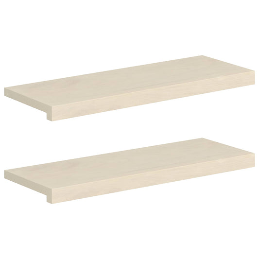 Window Sills 2 pcs White 80 x 30 x 2 cm Solid Oak Wood Window Sills 2 pcs White 80 x 30 x 2 cm Solid Oak Wood