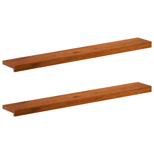 Window Sills 2 pcs Brown 120 x 15 x 2 cm Solid Oak Wood Window Sills 2 pcs Brown 120 x 15 x 2 cm Solid Oak Wood