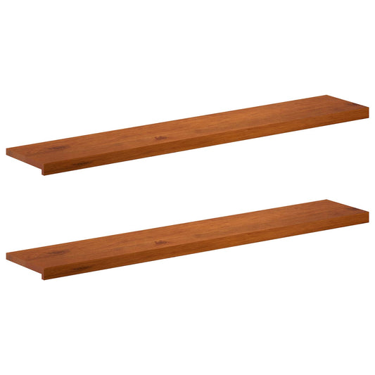 Window Sills 2 pcs Brown 140 x 25 x 2 cm Solid Oak Wood Window Sills 2 pcs Brown 140 x 25 x 2 cm Solid Oak Wood