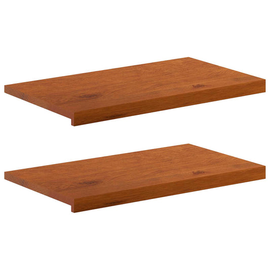 Window Sills 2 pcs Brown 80 x 40 x 2 cm Solid Oak Wood Window Sills 2 pcs Brown 80 x 40 x 2 cm Solid Oak Wood
