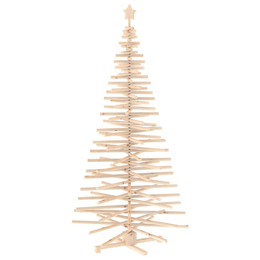 Wooden Christmas Tree KOTKA 210 cm Solid Pine Wood Natural Wooden Christmas Tree KOTKA 210 cm Solid Pine Wood Natural
